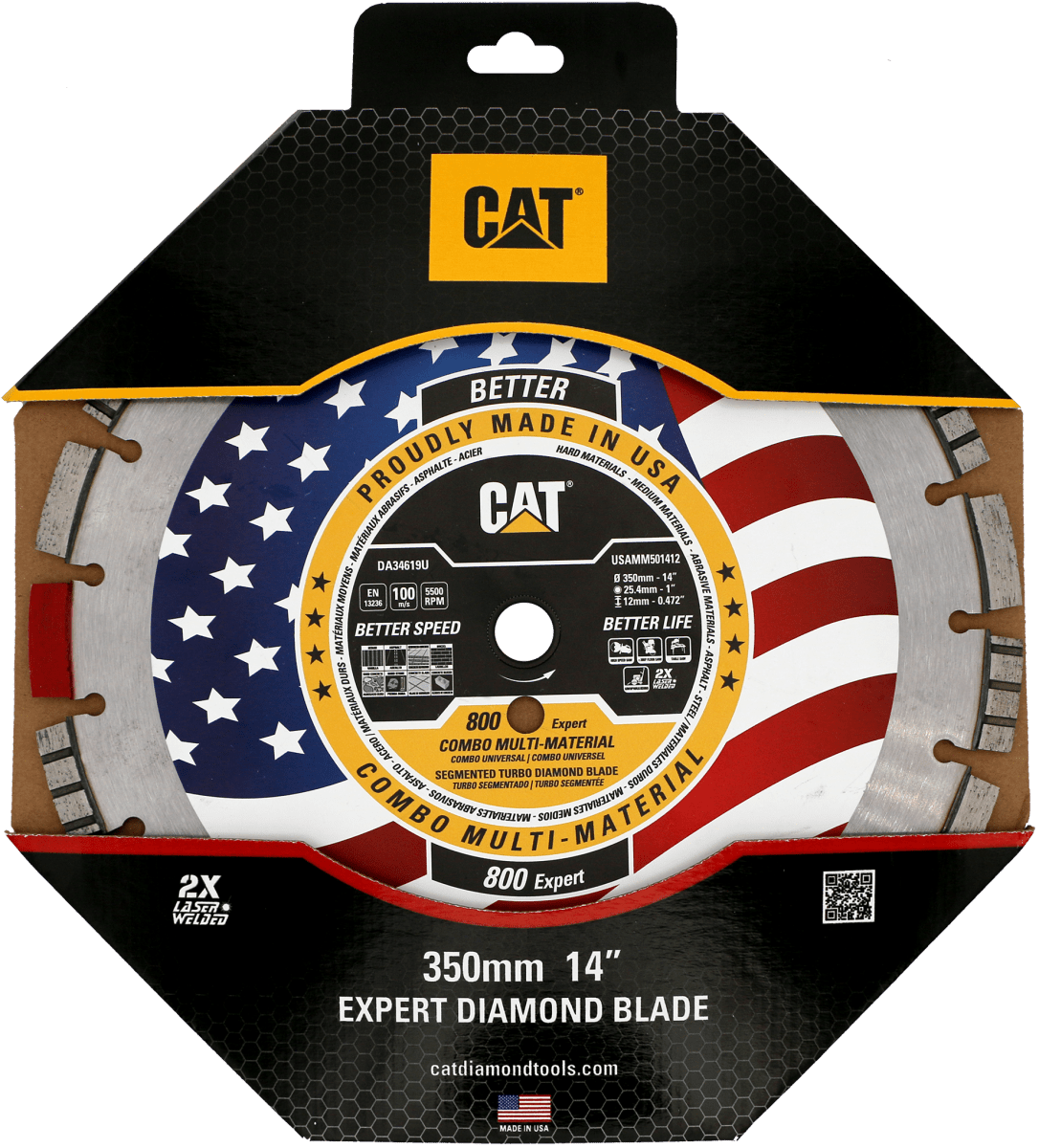 Premium Cat 800 Expert Multi-Material Diamond Blades for Concrete, Tile & Stone Cutting - Free US Shipping - Perfect for Construction, Masonry & DIY Home Projects