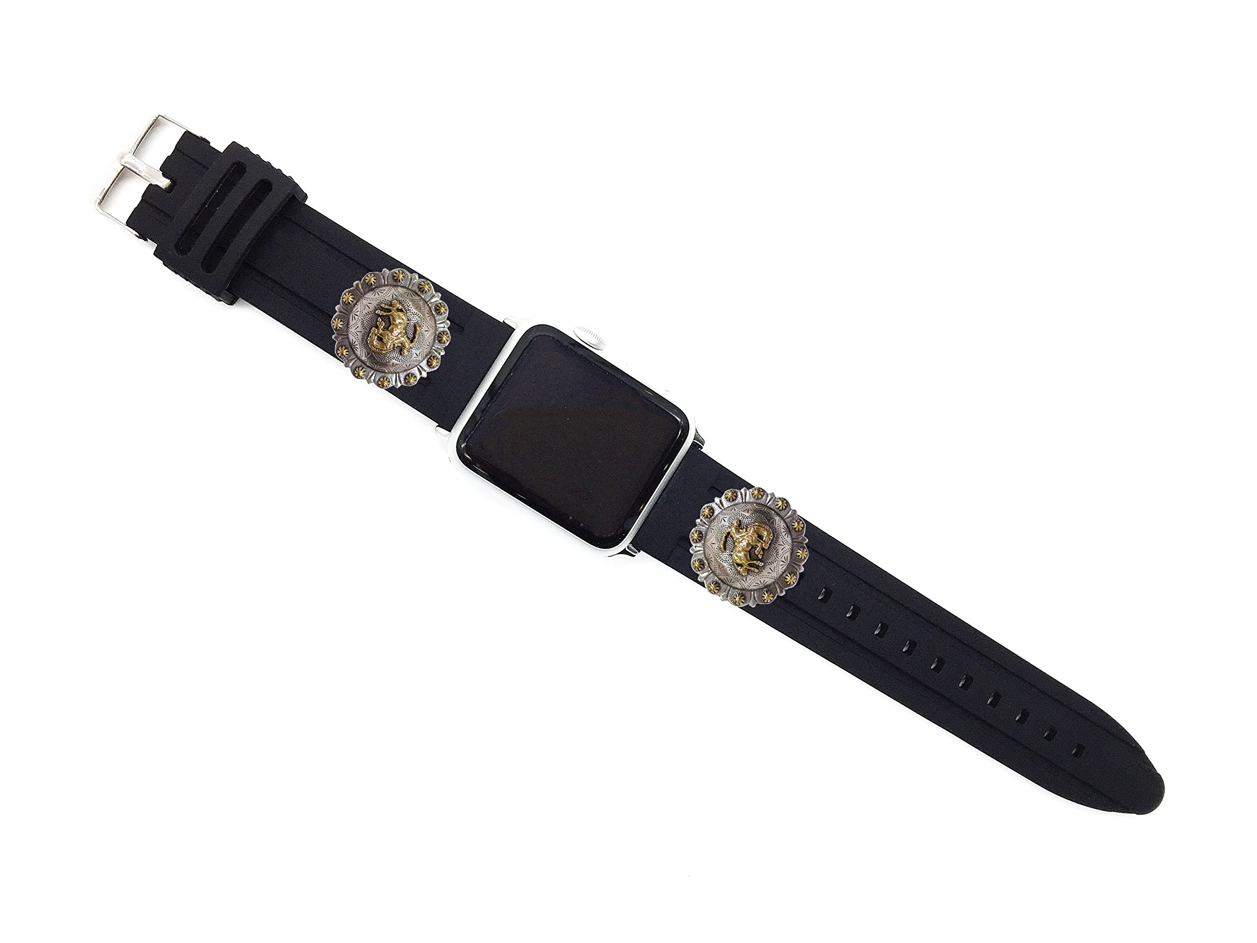 Durable Cowboy 2-Slot Reinforced Replacement Band Strap for Apple Watch 42mm 44mm 45mm Ultra 2/1 49mm - Compatible with Series 9/8/7/SE/6/5/4/3/2/1 - Perfect for Outdoor Activities, Workouts & Daily Wear