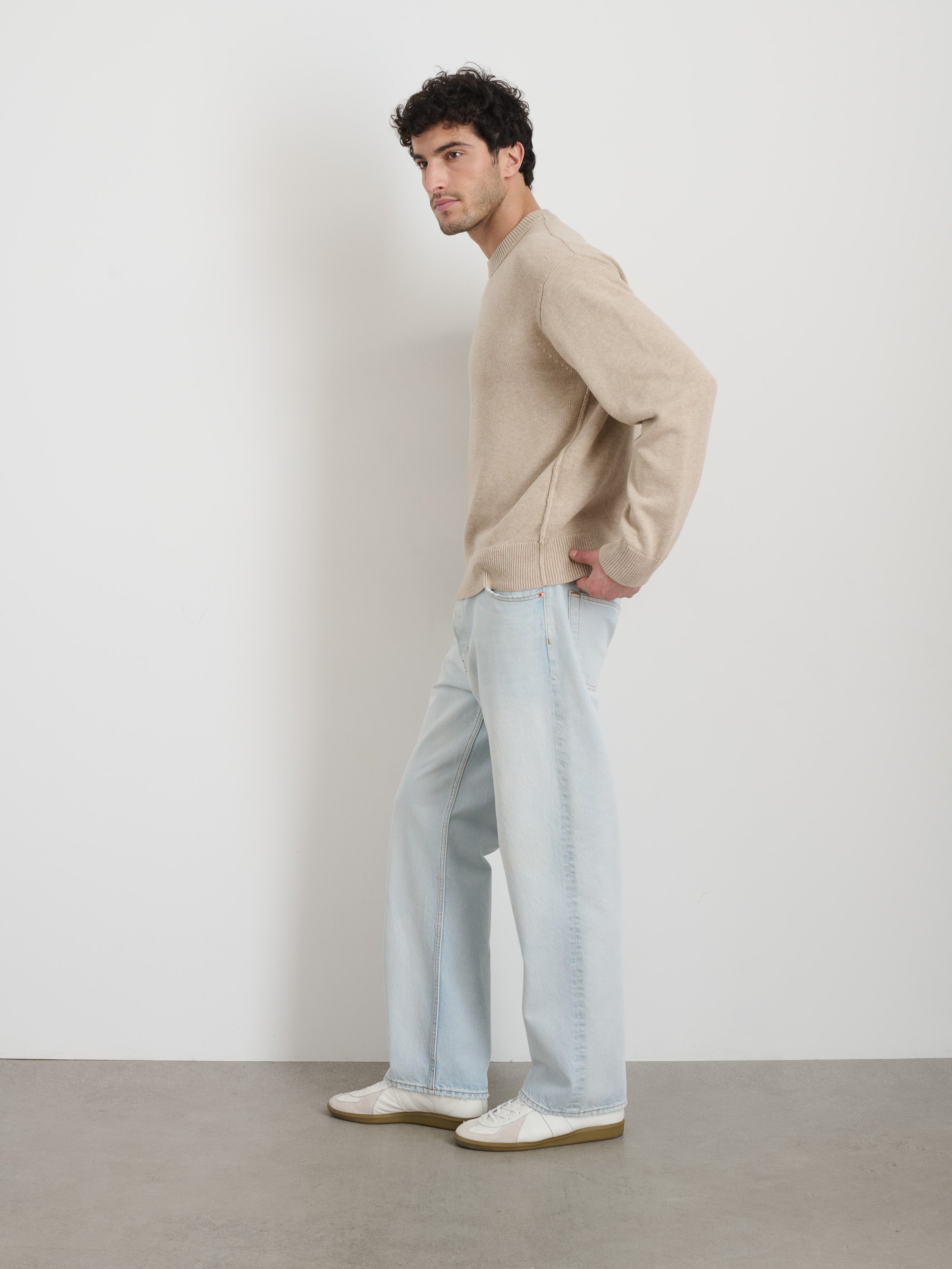 Gabriel Cotton Linen Crewneck Sweater - Soft & Breathable Pullover for Men & Women - Perfect for Casual Wear, Office & Fall Outfits