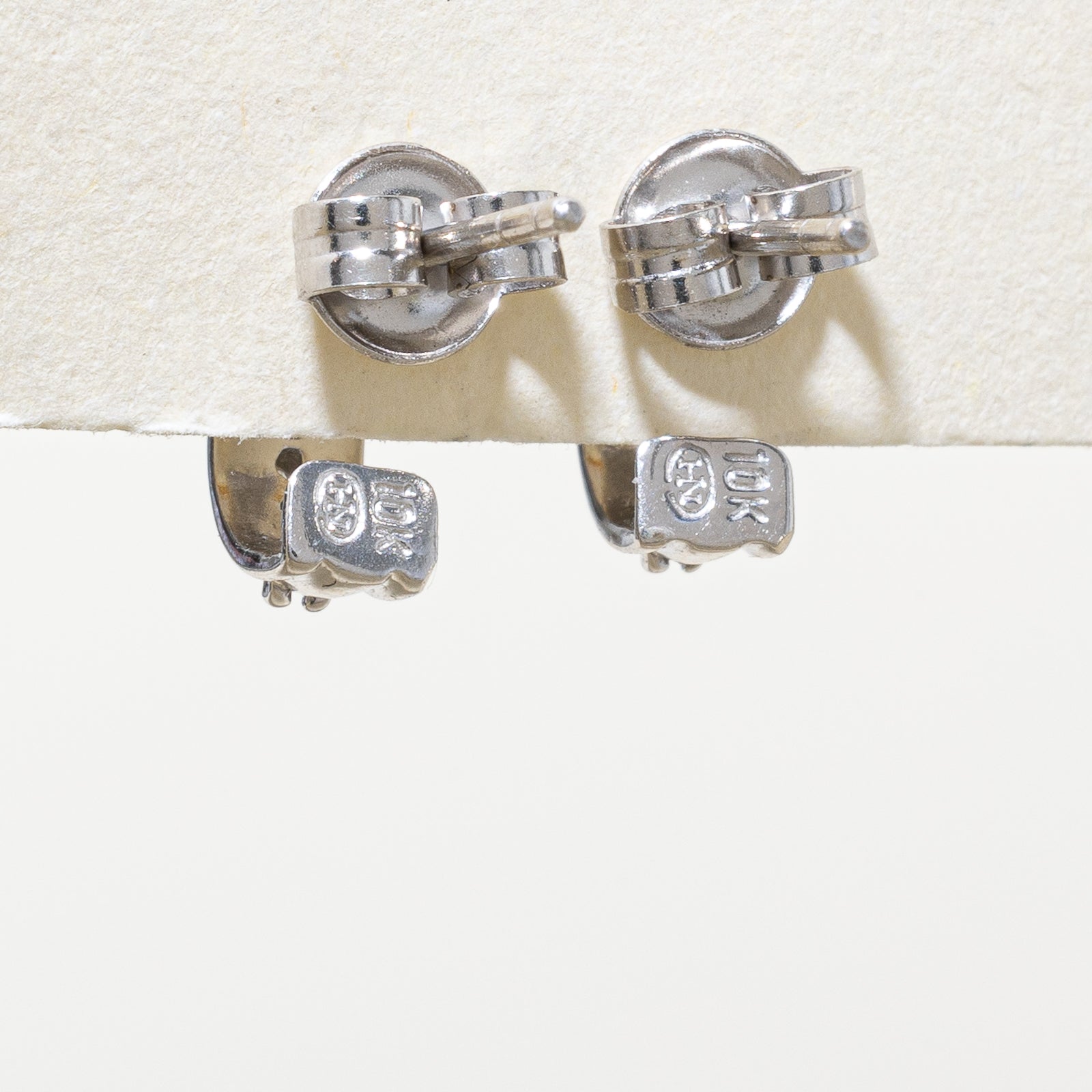 10K Gold Diamond Huggie Hoop Earrings for Women - 0.10ctw Total Weight | Perfect for Everyday Wear, Date Night & Special Occasions