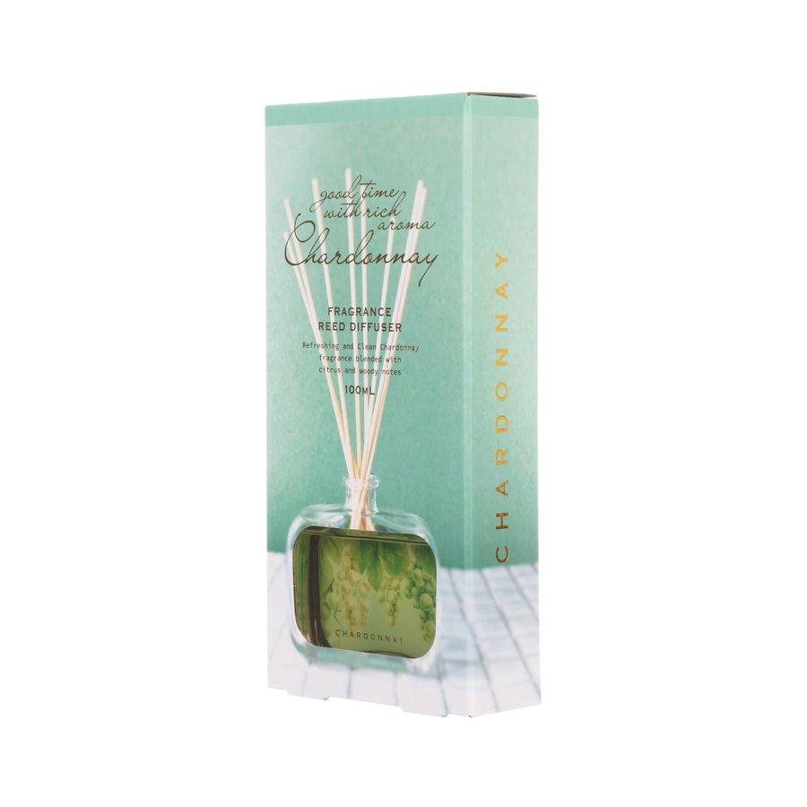Premium GPP DG Chardonnay Reed Diffuser (100g) - Elegant Home Fragrance for Living Room, Bedroom & Bathroom - Long Lasting Aromatherapy Essential Oil Diffuser for Relaxation & Stress Relief
