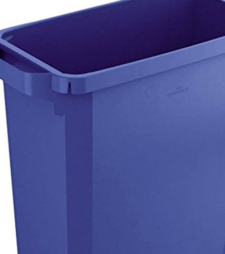 DURABIN 60 Rectangular Trash Can - 16 Gallon (60L) Heavy-Duty Waste Bin in Blue | BPA-Free & Freezer Safe | Ideal for Kitchen, Office, Recycling & Outdoor Use