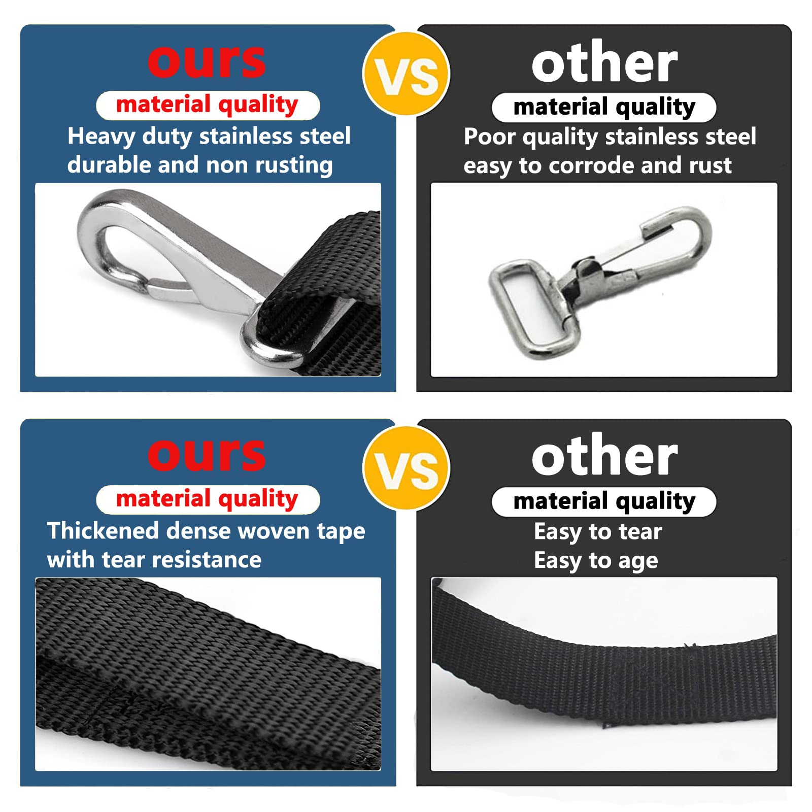 Heavy Duty Boat Bimini Top Straps 38