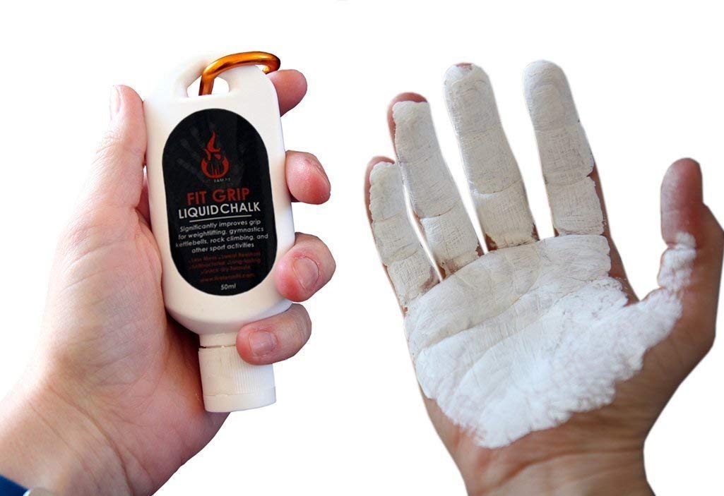 Fire Team Fit Liquid Chalk for Weight Lifting, Rock Climbing & Gym Workouts - Non-Slip Grip Enhancer for Callus Protection & Sweaty Hands - Perfect for Cross Training, Powerlifting & Strength Exercises