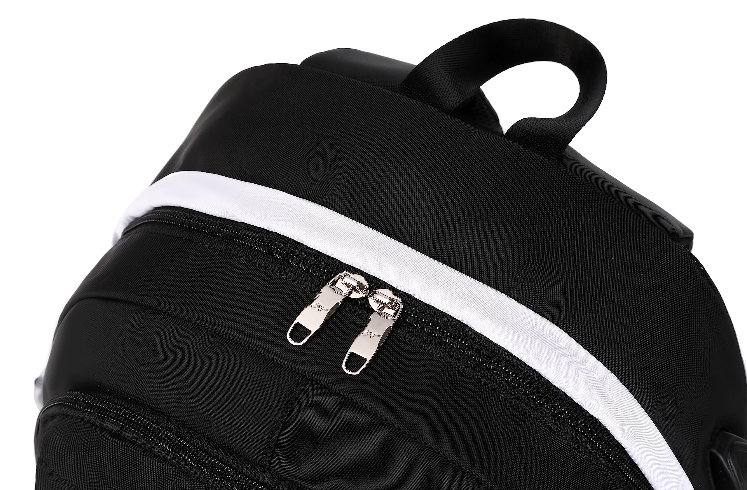 Cute Girls Backpack for School & College - Stylish Women's Bookbag with 15.6 Inch Laptop Compartment (Black) - Perfect for Daily Commute, Campus Life & Travel Accessories
