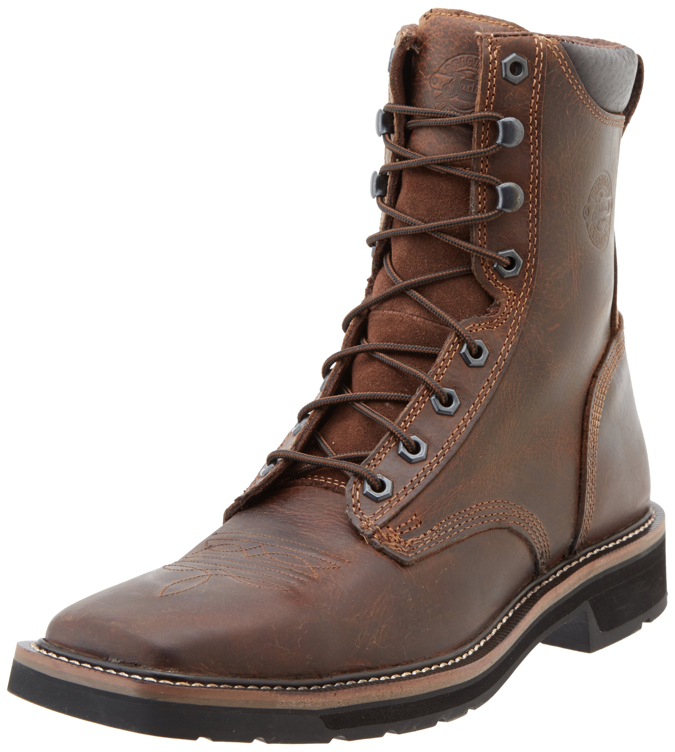 Justin Original Work Men's Steel Toe Waterproof Work Boots - Durable Safety Shoes for Construction, Warehouse & Outdoor Work