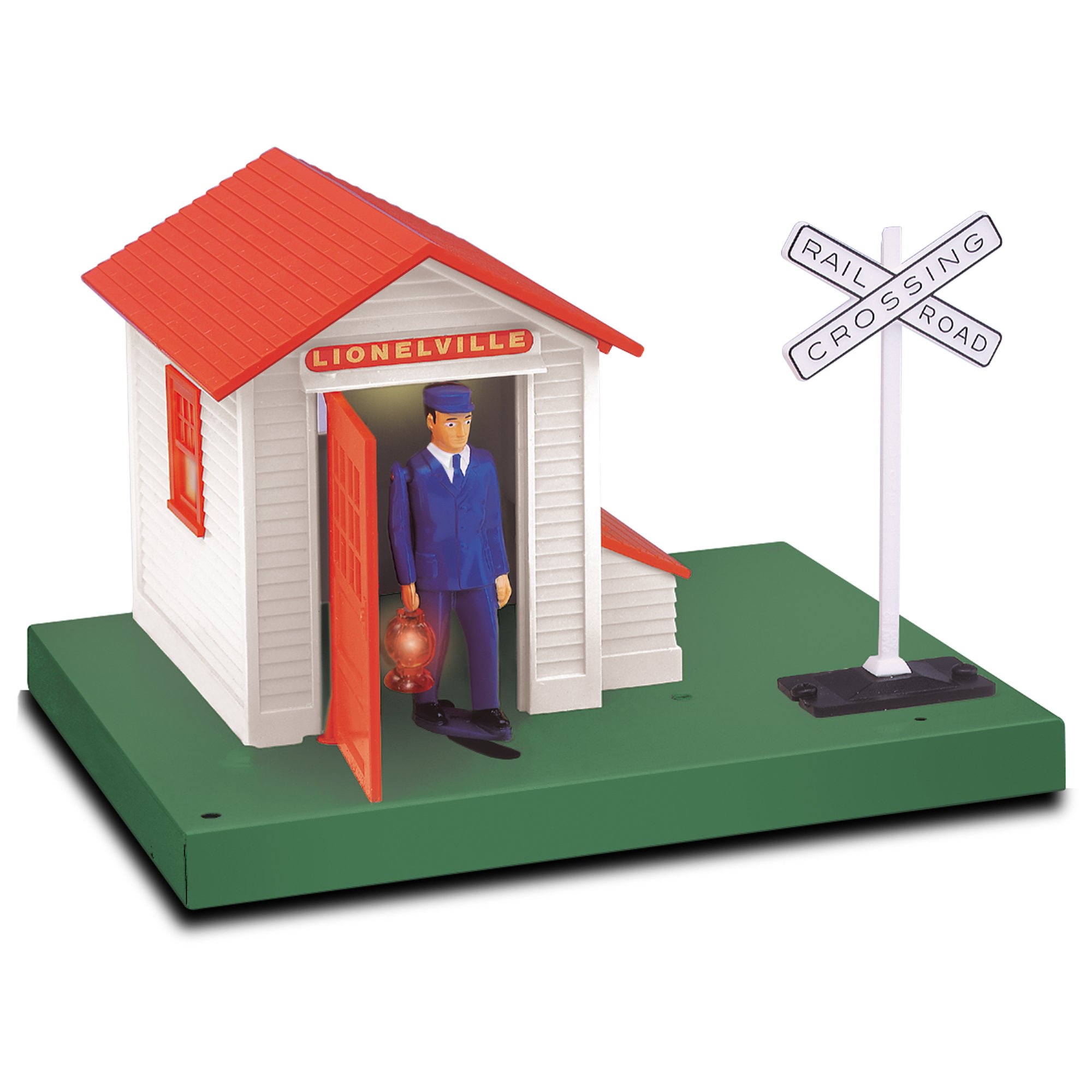 Lionel Lionelville Classic Automatic Plug-Expand-Play Gateman O Gauge Model Train Accessory - Realistic Railroad Crossing Guard for Lionel Train Sets - Perfect for Model Train Layouts, Holiday Displays & Collectors