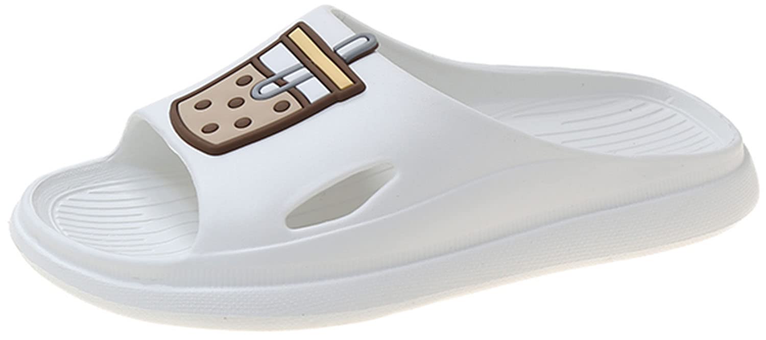 Women's & Men's Non-Slip Cloud Pillow Slides - Ultra Comfortable Indoor/Outdoor House Slippers with Rubber Sole for Shower, Bathroom, and Lounge Wear - Trendy Soft Sandals for Home, Beach, and Spa Relaxation