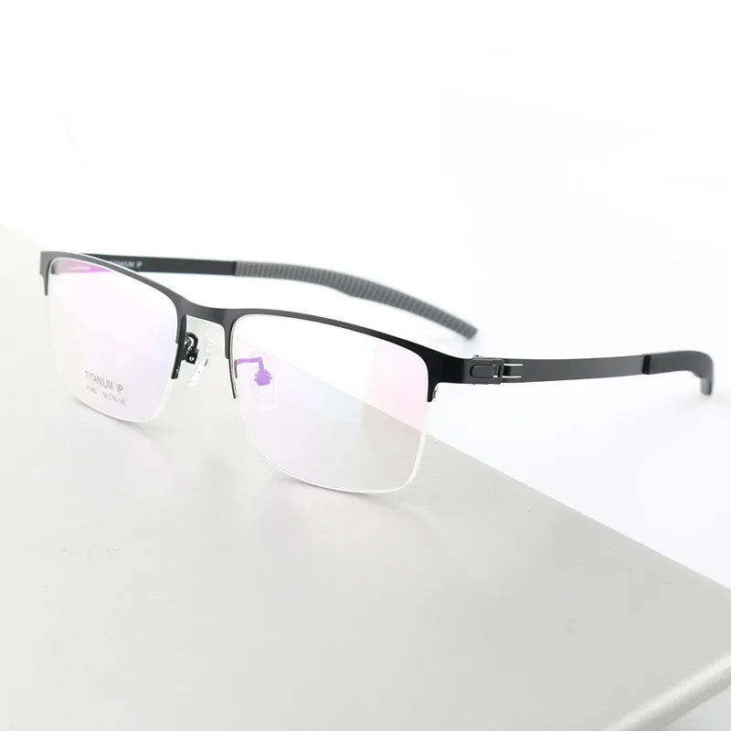 Aimee Unisex Semi-Rimless Square Titanium Sports Eyeglasses 2992 - Lightweight Durable Frames for Running, Cycling & Outdoor Activities