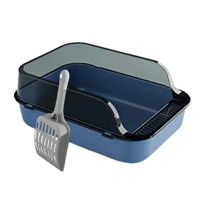 Semi-Enclosed Cat Litter Box with Odor Control - Private Cat Bathroom for Indoor Cats - Perfect for Small Spaces & Apartments