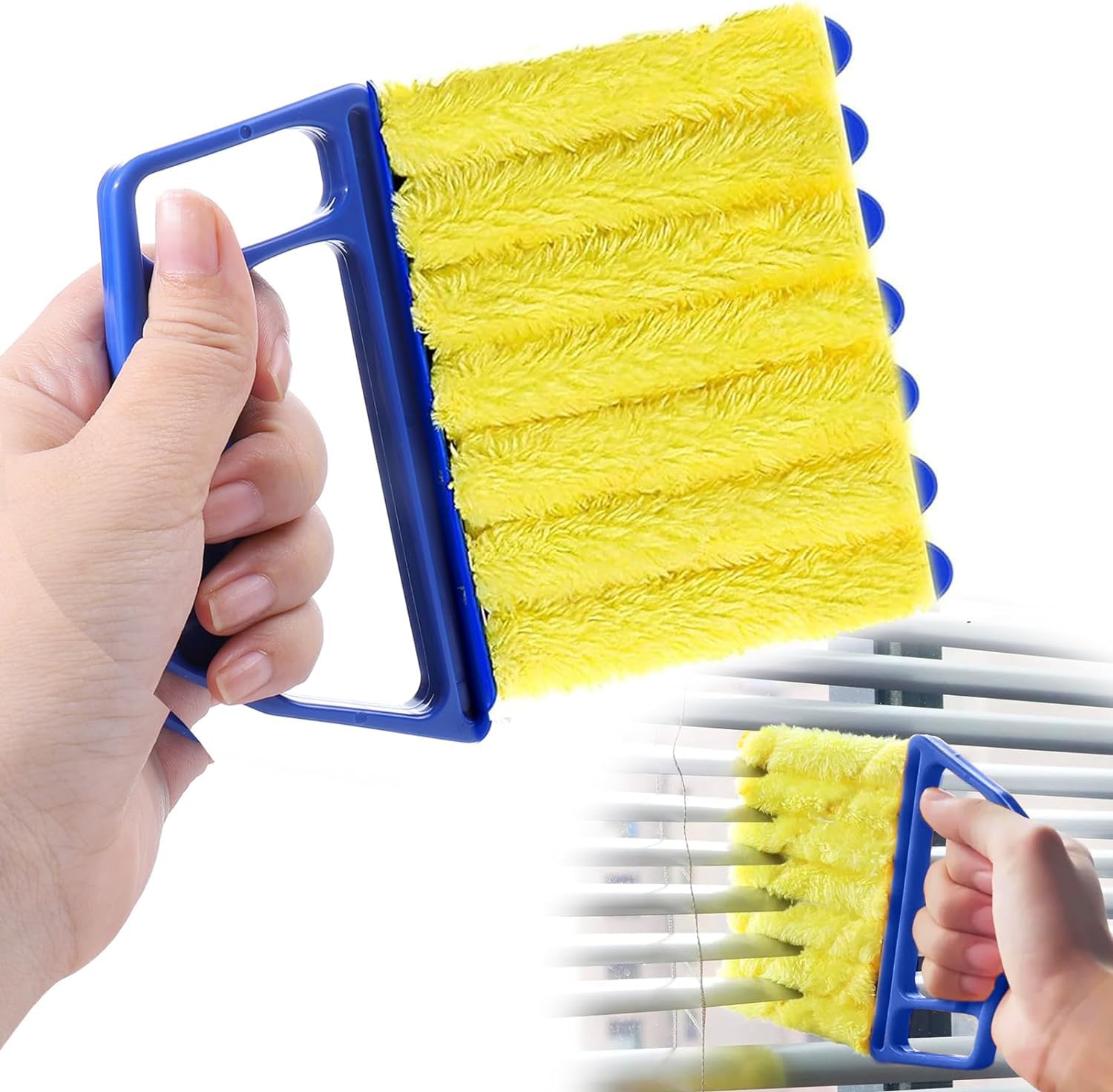 Louver Curtain Cleaning Brush - Detachable Blinds Cleaner for Windows & Vents | Home Dust Removal Tool for Quick Cleaning