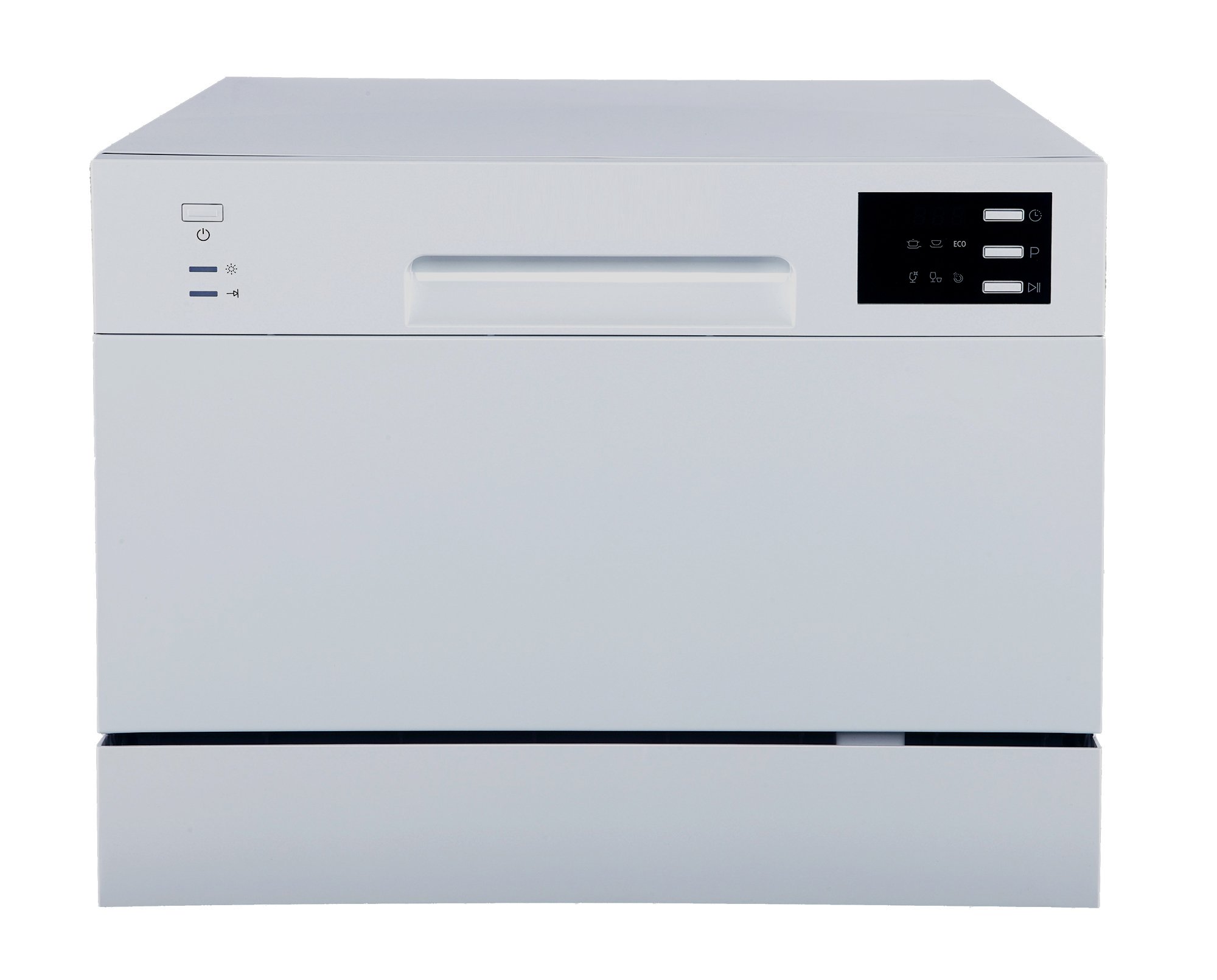 Energy Star Certified Countertop Dishwasher with Delay Start & LED Display - Compact Silver Portable Dishwasher for Apartments, RVs, Dorms & Small Kitchens