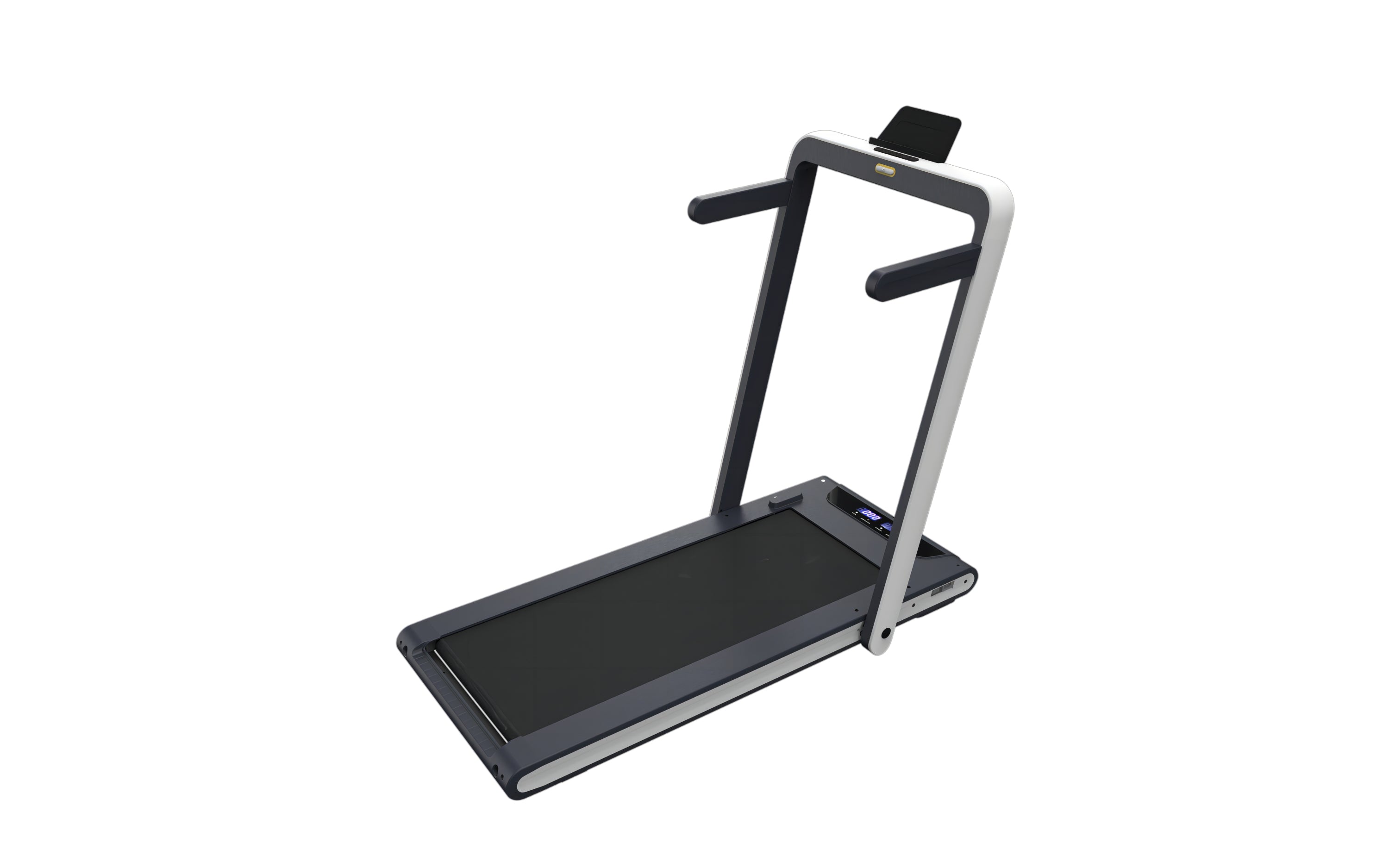 2 in 1 Under Desk Treadmill - 2.5HP Folding Electric Walking & Jogging Machine for Home Office with Remote Control, White | Compact Space-Saving Design for Workouts While Working or Watching TV