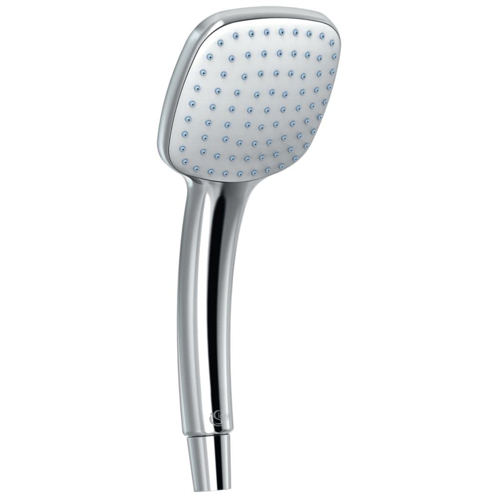 Ideal Standard B0002AA Idealrain Cube M1 Single Function Shower Head with 10cm Diameter - Perfect for Modern Bathroom Renovations & Spa-Like Showers