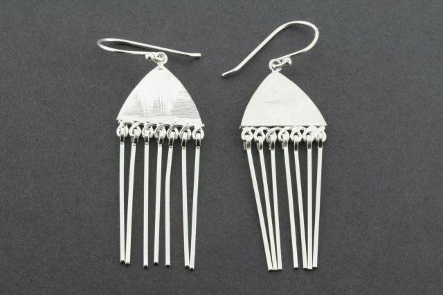 Jacinta Sterling Silver Earrings for Women - Elegant Dangle Hoop Earrings for Everyday Wear & Special Occasions