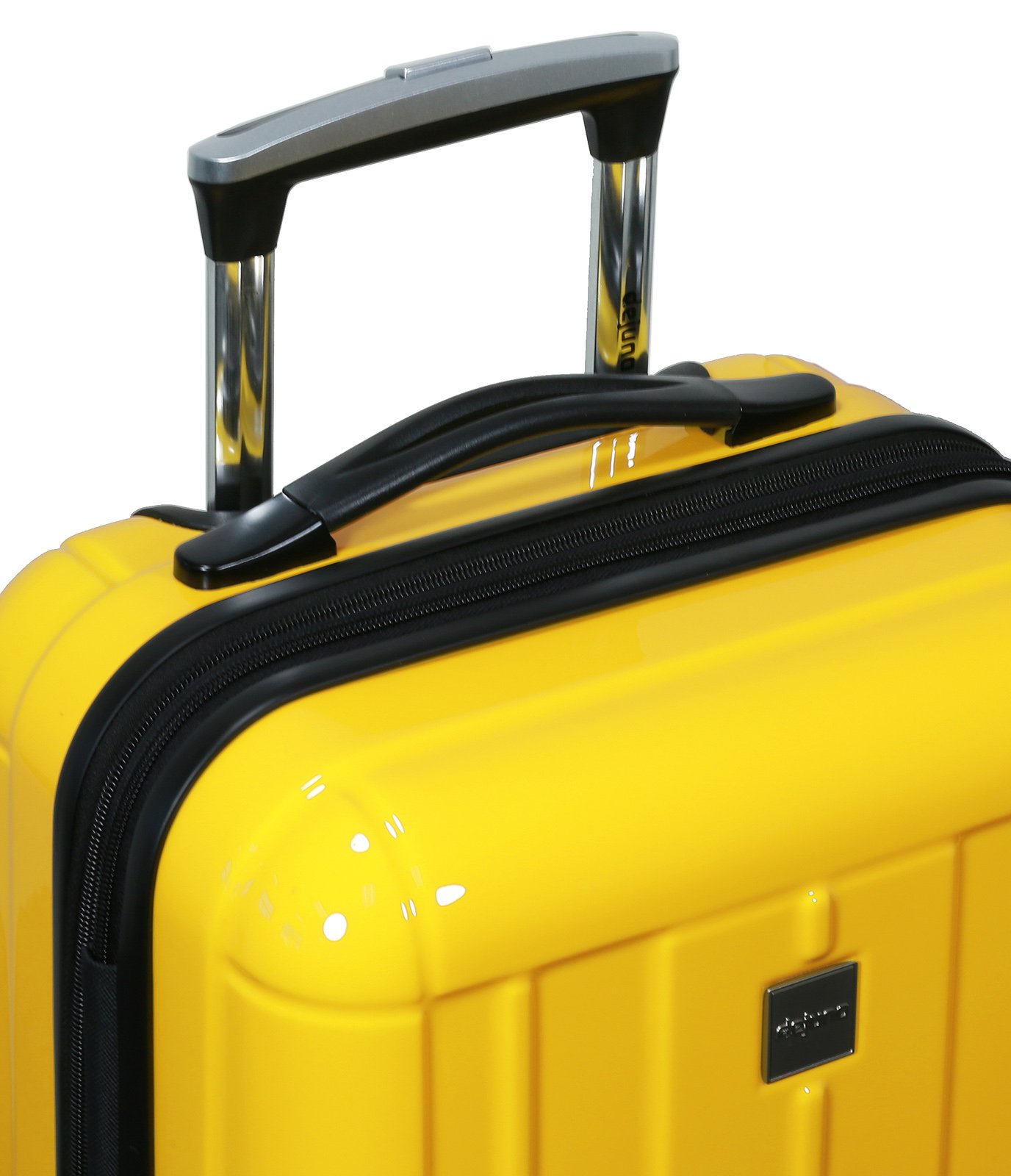 World Traveler Contour 3-Piece Hardside Spinner Luggage Set with TSA Lock - Lightweight Durable Suitcase for International Travel & Business Trips (Yellow, One Size)