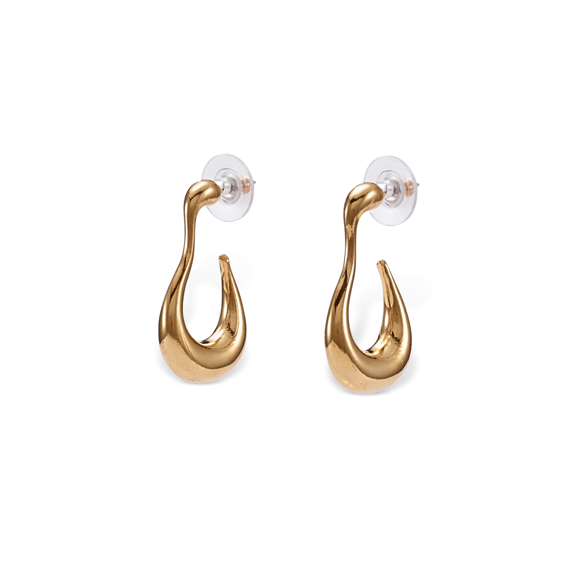 Glossy Drip Hoop Earrings for Women - Trendy Gold & Silver Statement Jewelry - Perfect for Parties, Date Nights & Special Occasions