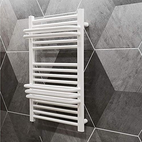 17-Layer Electric Towel Warmer & Drying Rack - Wall Mounted Bathroom Heater with Plug/Hardwire Options - White - Perfect for Spa, Luxury Bathrooms & Cold Climate Homes