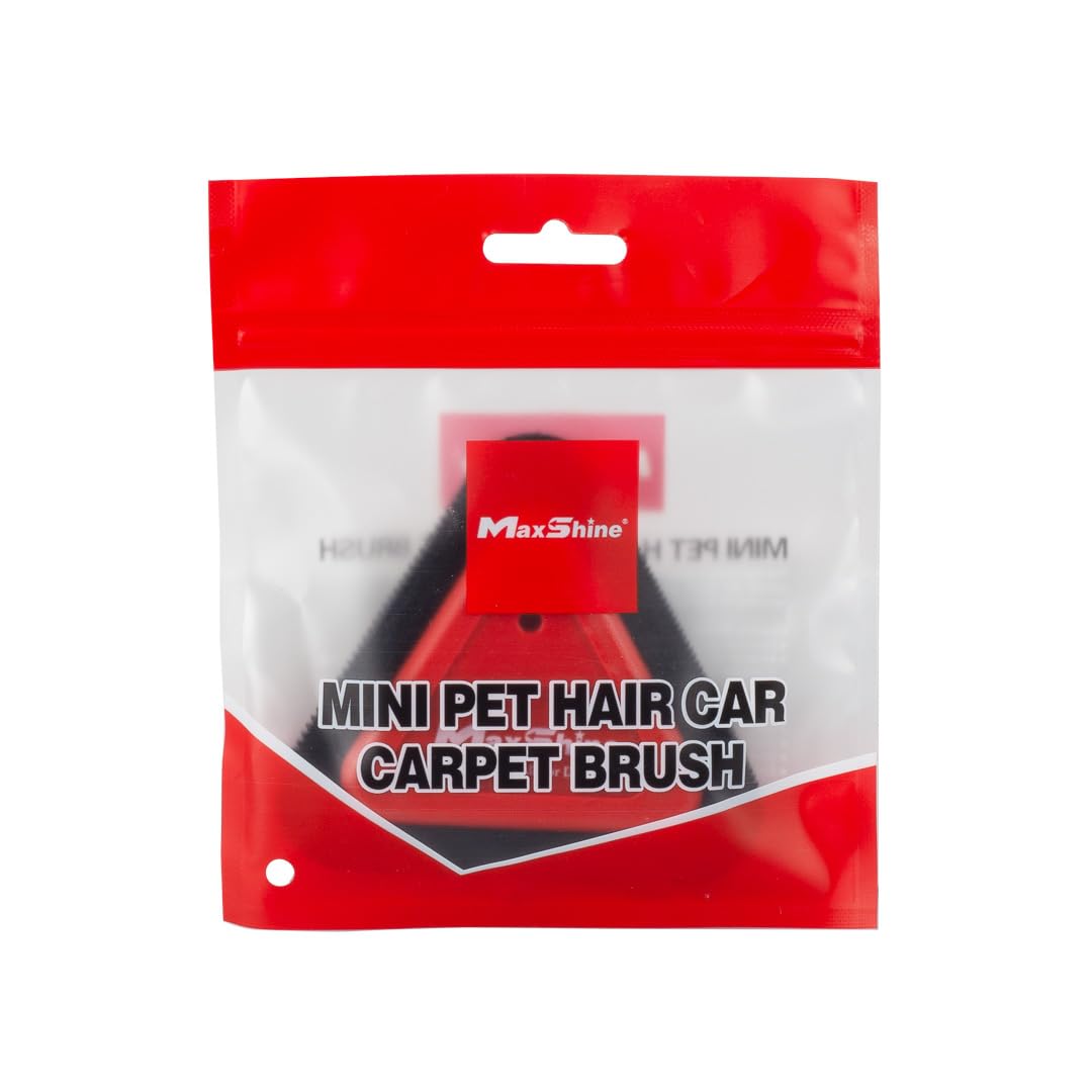 Maxshine Mini Pet Hair Remover Tool - 3-Sided Lint Brush for Car Seats, Carpets, Furniture - Dog & Cat Hair Removal Brush - Easy to Clean Car Detailing Accessories - Perfect for Home, Office, and Auto Care