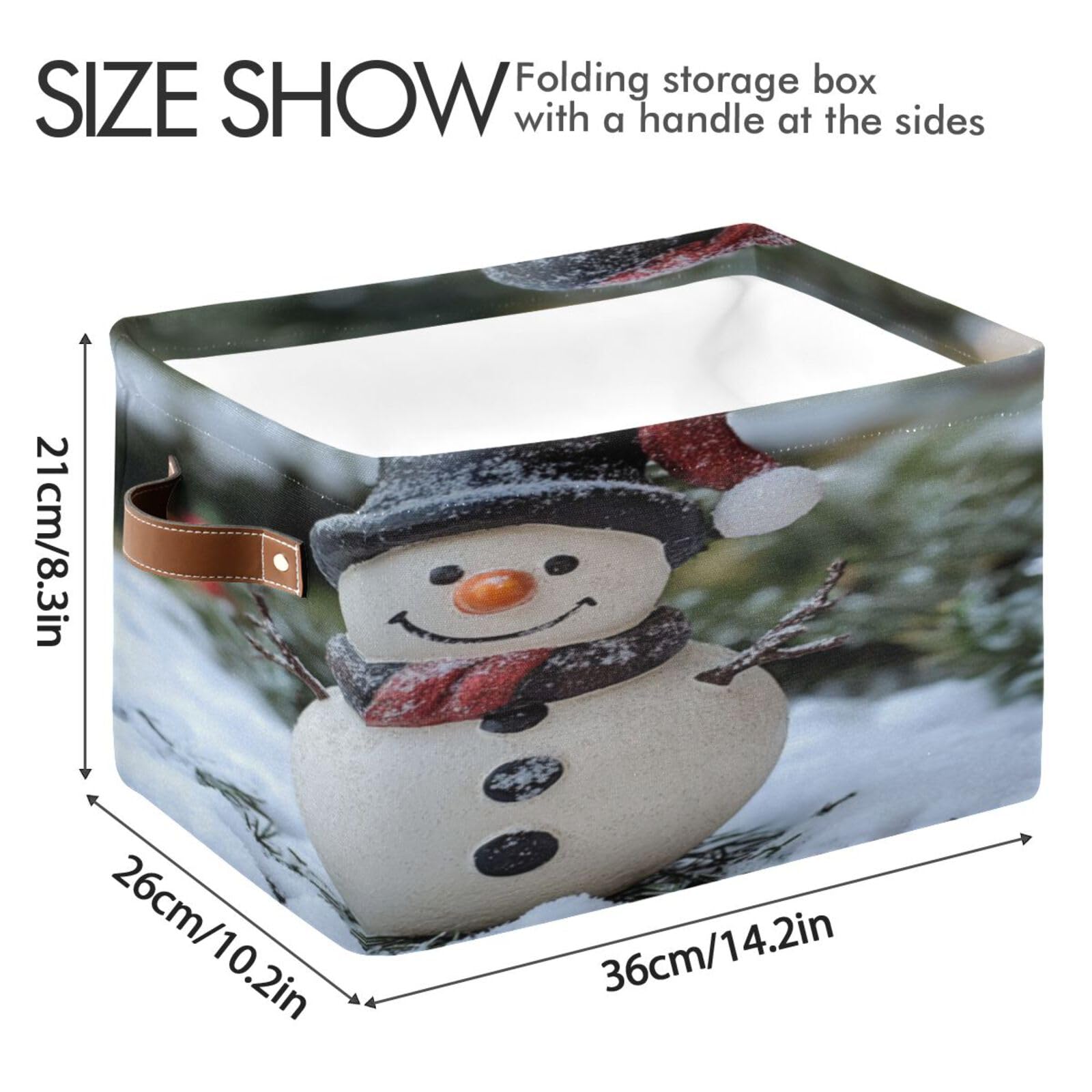 Large Fabric Storage Bins with Handles - Collapsible Organizer for Clothes, Toys & Home Decor