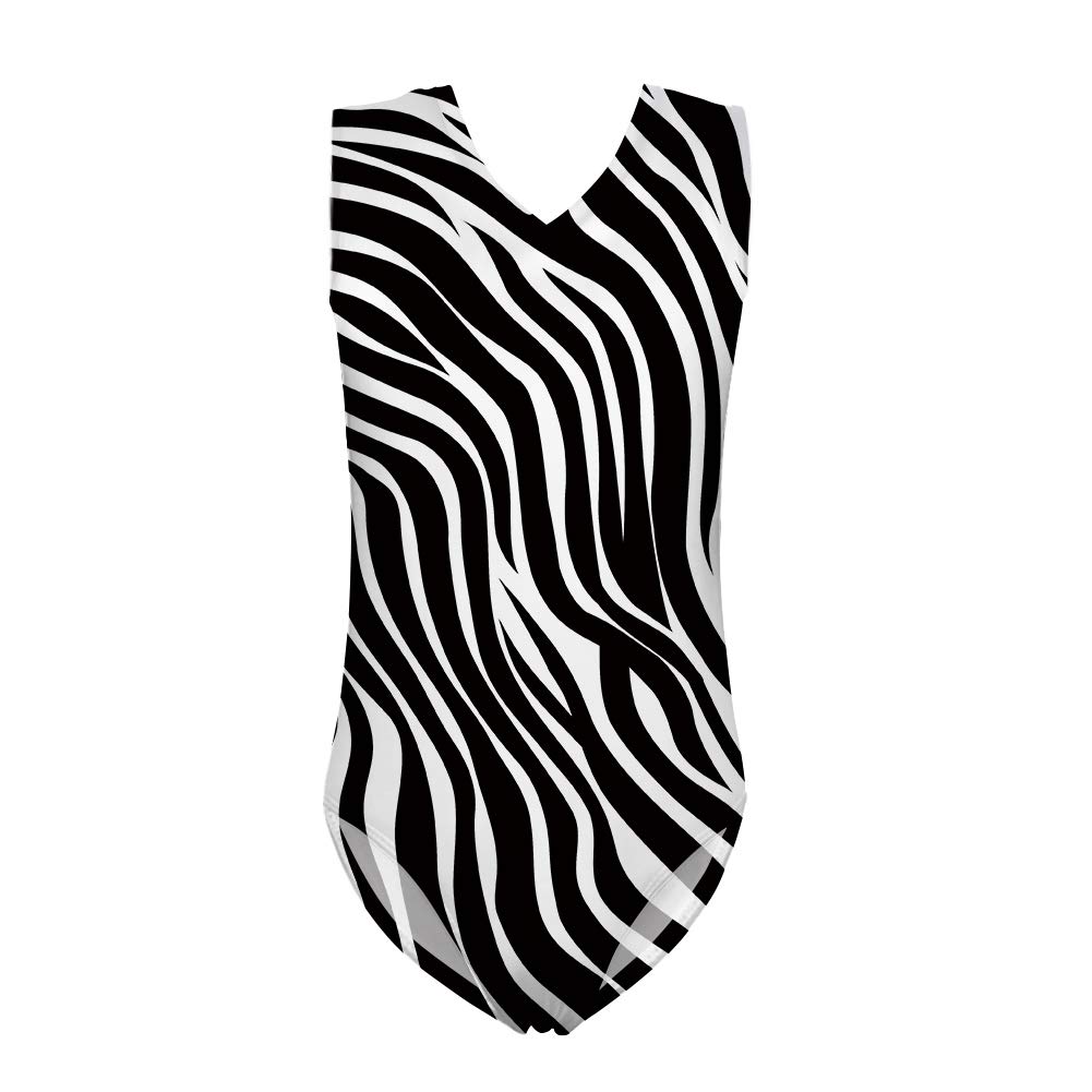 JEOCODY Girls Gymnastics Leotard - One Piece Dance Leotards for Kids Ages 3-14 - Perfect for Ballet, Gymnastics, Dance Practice & Competition