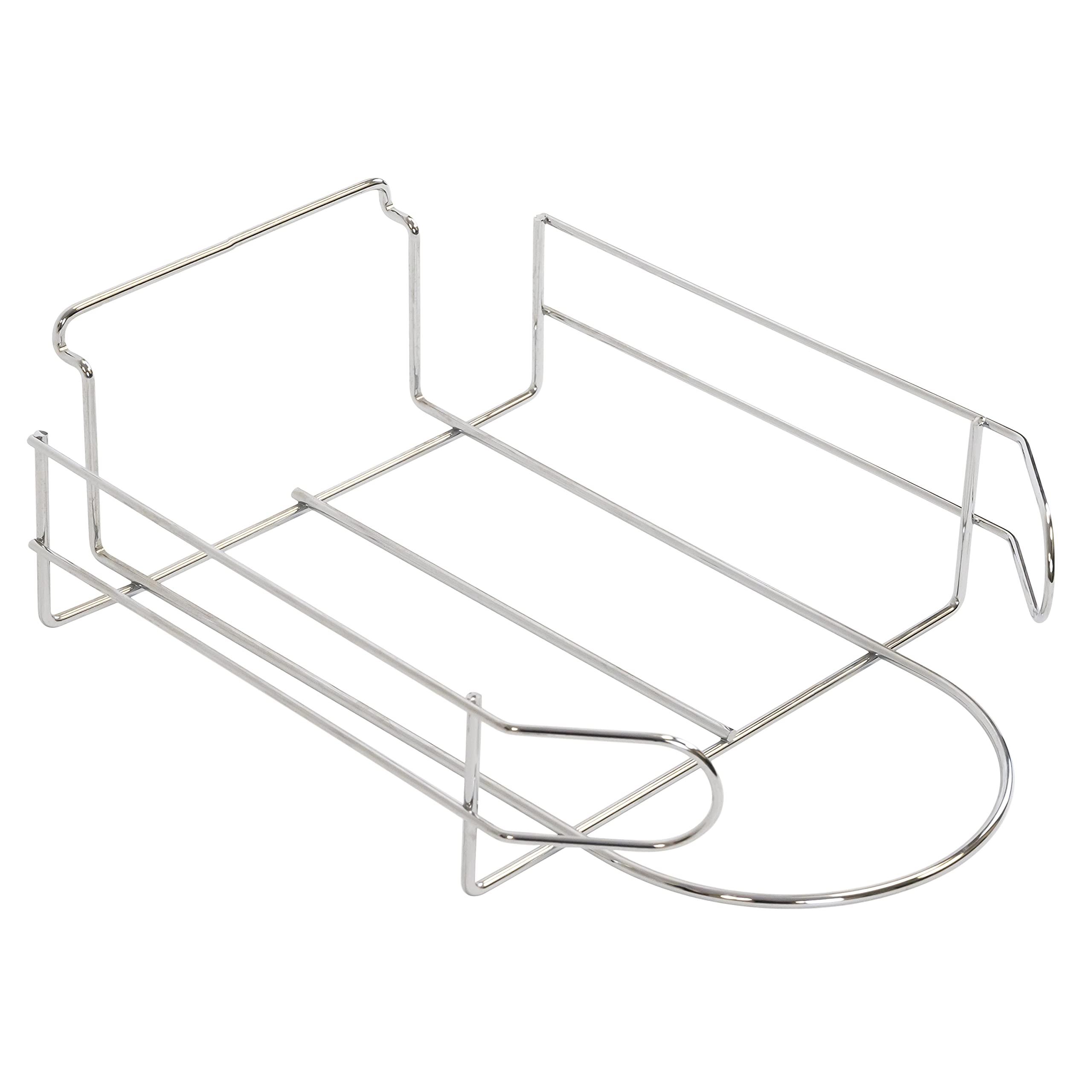 Chrome Slatwall Cap Display Rack - Organize Fitted Hats, Snapbacks & Baseball Caps - Wall Mounted Hat Holder for Retail Stores & Boutiques