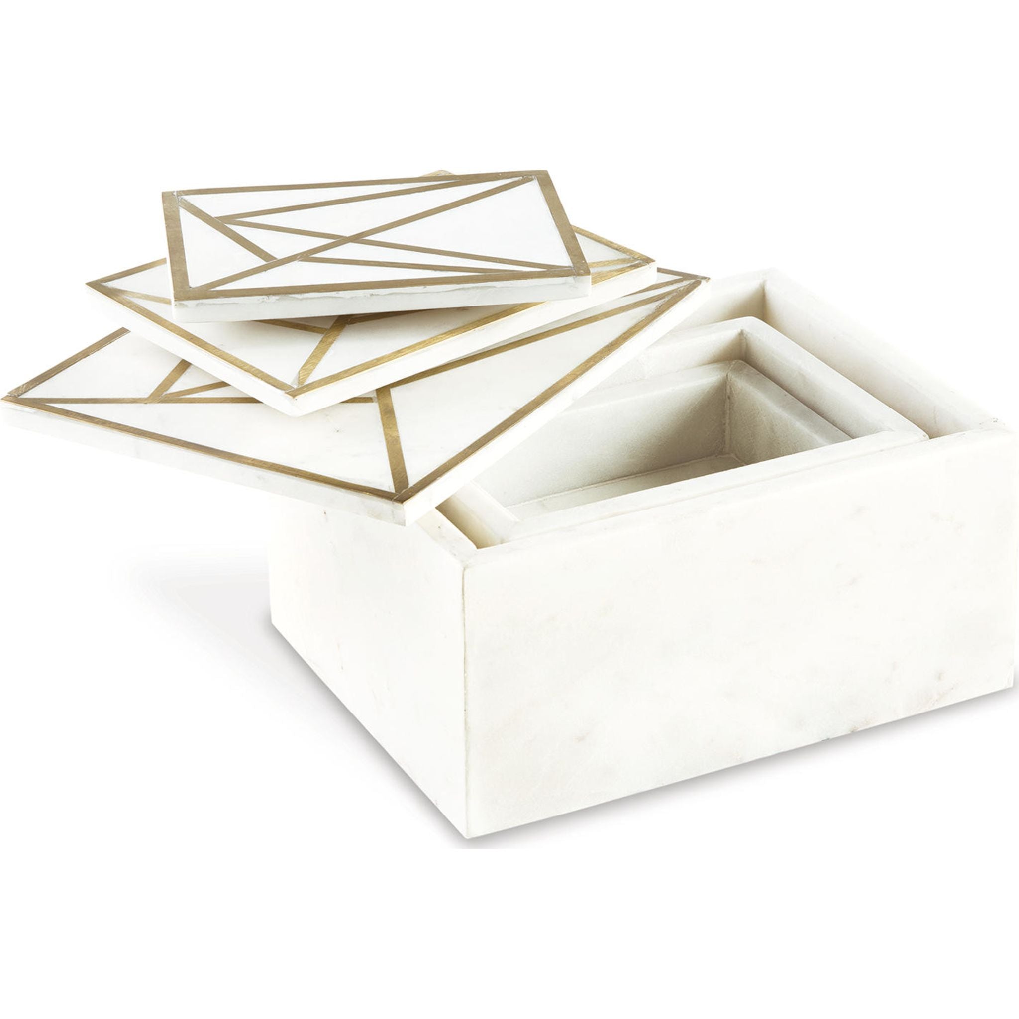 Premium Ackley Storage Boxes (Set of 3) - Stackable Organizer for Home, Office & Craft Supplies - Durable Plastic Containers for Closet, Pantry & Toy Organization