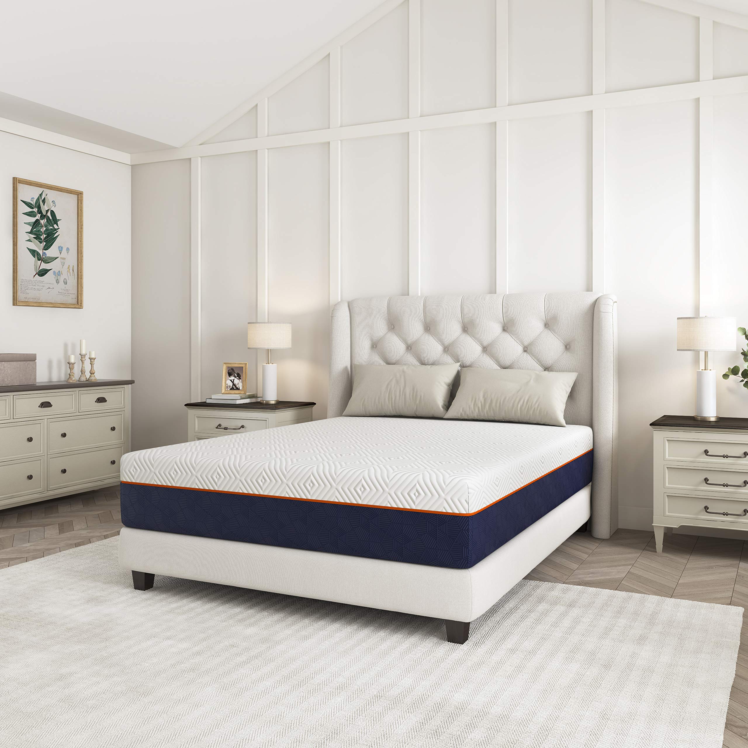 WENSENY 14 Inch California King Gel Memory Foam Mattress in a Box - Medium Firm Support, Pressure Relieving & Breathable for Back Pain Relief - Perfect for Master Bedrooms & Guest Rooms