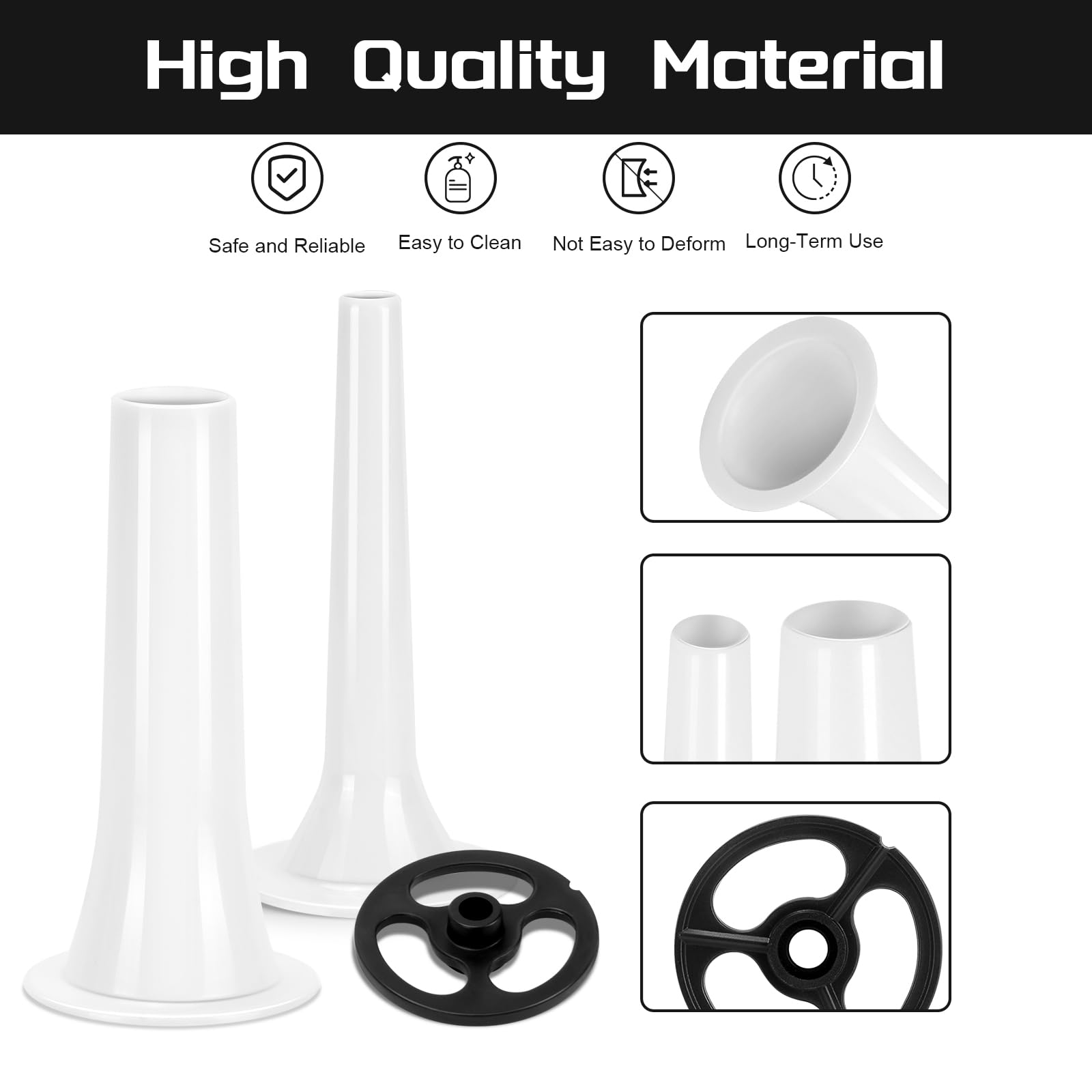 KitchenAid Stand Mixer Sausage Stuffer Tube Kit - Replacement for Food Grinder Attachment, Compatible with KitchenAid Stand Mixers - Perfect for Homemade Sausages, Burgers & Meat Processing