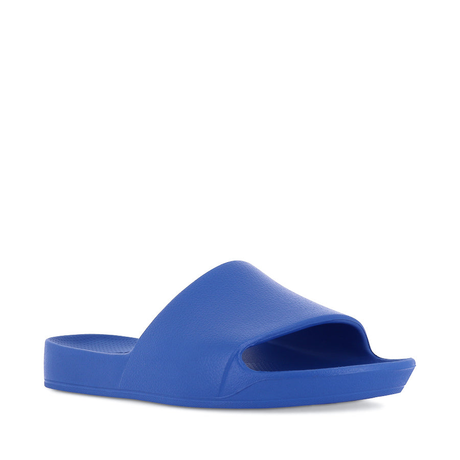 Comfortable Arch Support Slides in Capri Blue - Perfect for Indoor, Outdoor, and Post-Workout Relaxation