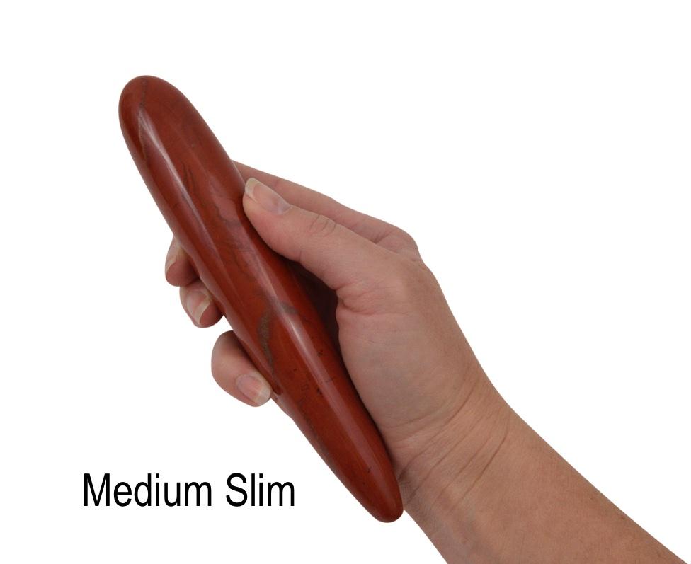 Red Jasper Straight Yoni Wand - Healing Crystal for Chakra Balancing & Energy Work - Perfect for Meditation, Reiki, and Spiritual Wellness