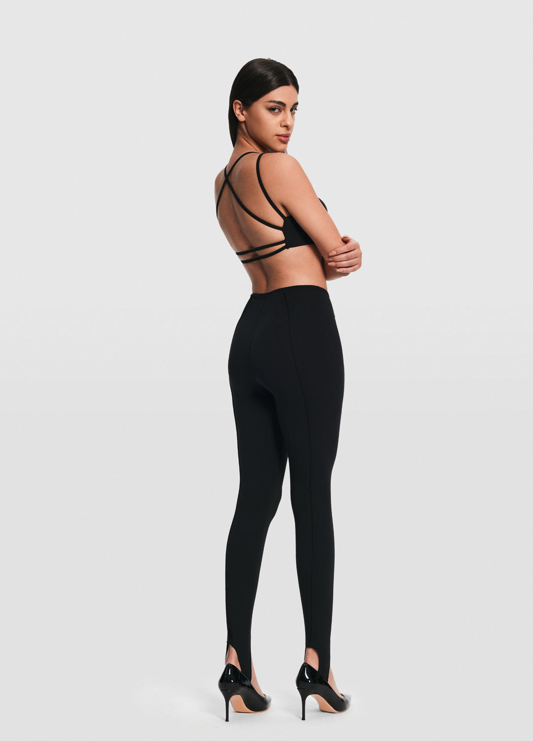 High Rise Stirrup Leggings for Women - Tummy Control Yoga Pants with Comfortable Waistband - Perfect for Workouts, Yoga & Everyday Wear
