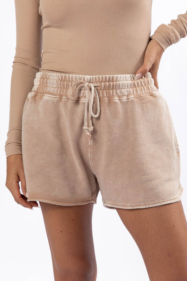 Play Maker Dark Taupe Lounge Shorts for Men - Soft Comfortable Relaxing Sleepwear & Home Pajama Shorts - Perfect for Lounging, Yoga, Travel & Vacation