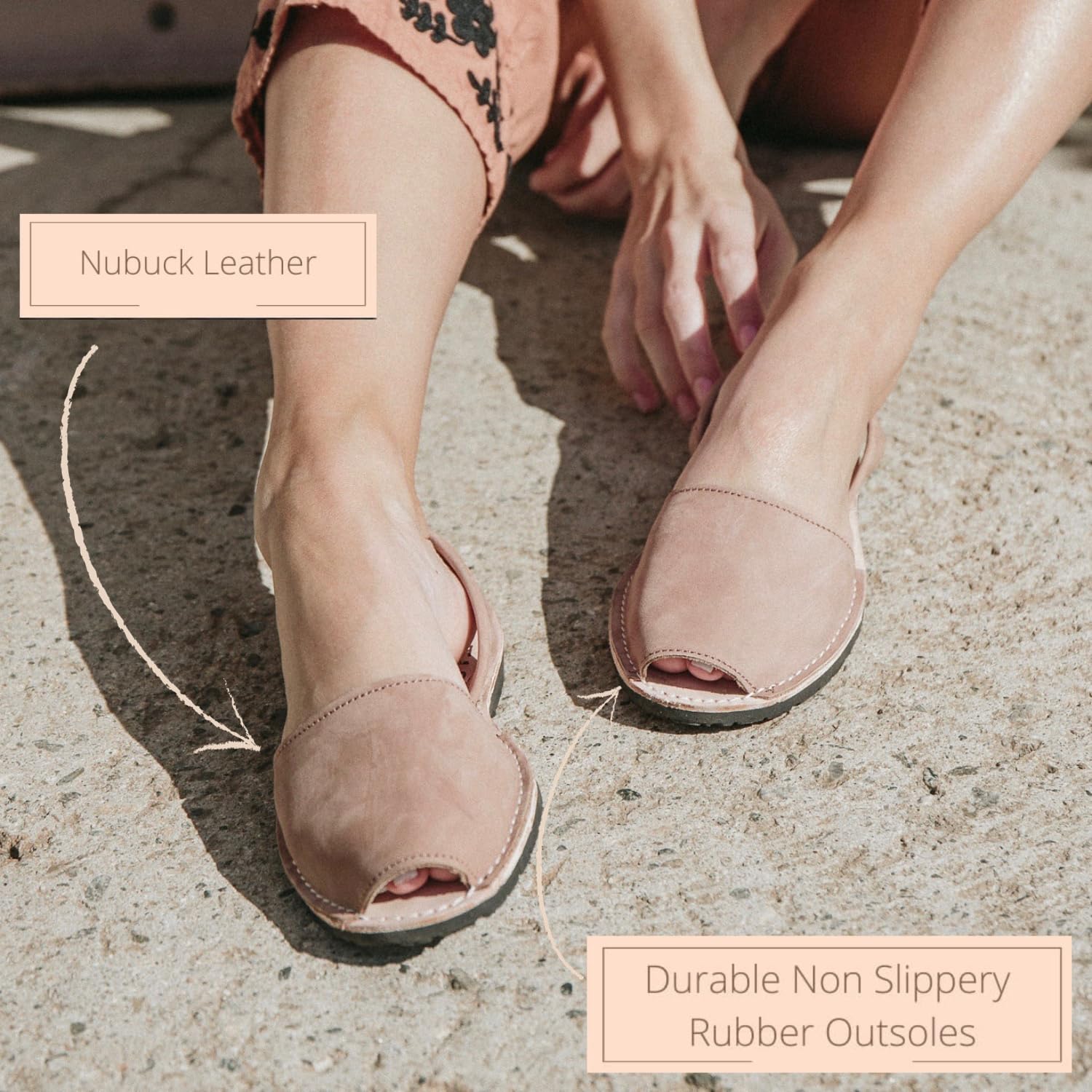 Women's Classic Flat Sandals | Dressy Soft Leather Peep Toe Casual Slip-On Flats – Perfect for Summer, Beach, Travel & Everyday Wear