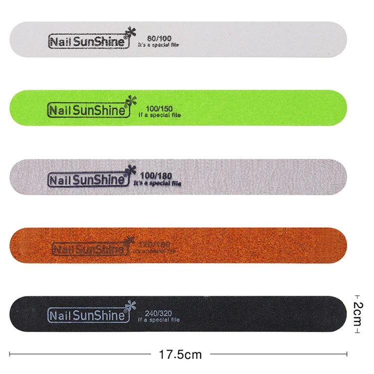5-Piece Double Sided Nail File Set - Professional Manicure & Pedicure Tools for Home and Salon Use - Perfect for Nail Care, Polish Smoothing, and Shaping