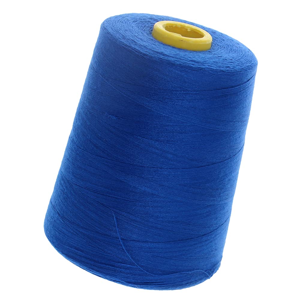 Aicosineg Polyester Serger Thread 402 - 8000 Yards Spool, Royal Blue 291 | High-Quality Embroidery & Sewing Machine Thread for DIY, Hand Repair, Quilting & Garment Construction
