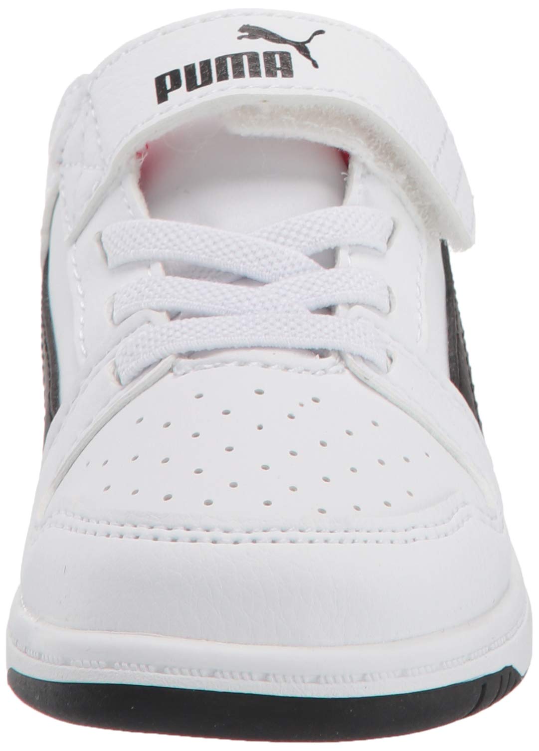 PUMA Unisex Kids Rebound Layup Hook & Loop Sneakers - Lightweight Basketball Shoes for Boys & Girls - Perfect for School, Sports & Casual Wear