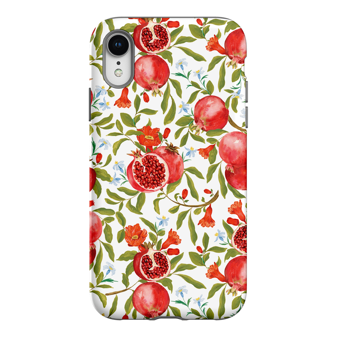Premium Pomegranate Design Shockproof Phone Case for iPhone 15/14/13/12/11 Pro Max - Trendy Protective Cover with Anti-Slip Grip (Perfect for Daily Use, Travel & Outdoor Activities)