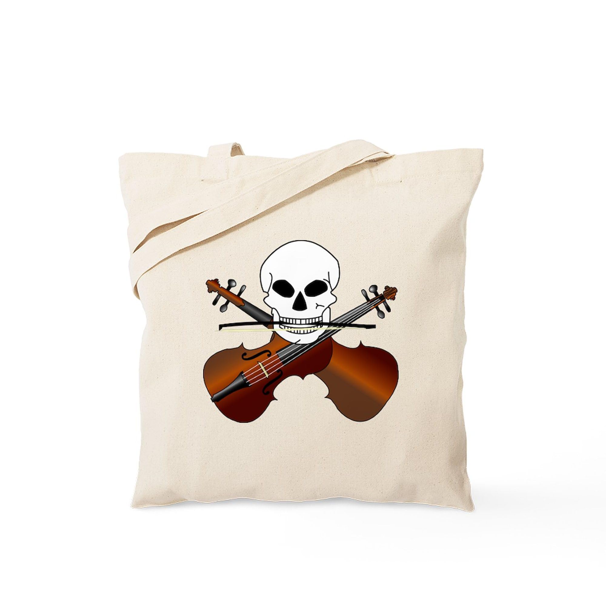 Violin Master Tote Bag - Natural Canvas Reusable Shopping Bag for Musicians | Perfect for Music Lessons, Groceries & Eco-Friendly Daily Use