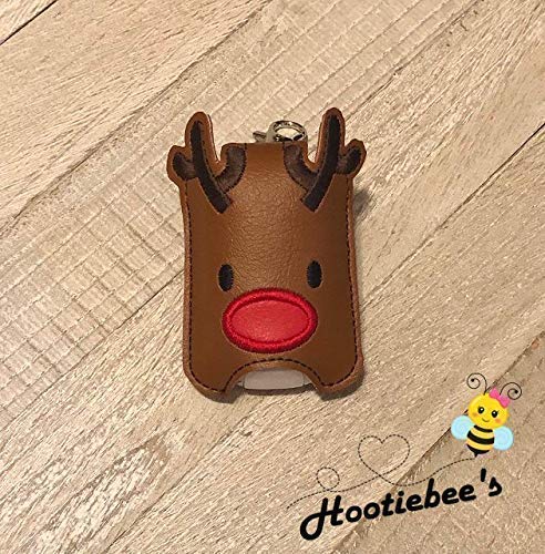 Reindeer Hand Sanitizer & Lip Balm Holder - Christmas Gift for Kids, Holiday Party Favors, Office Desk Decor