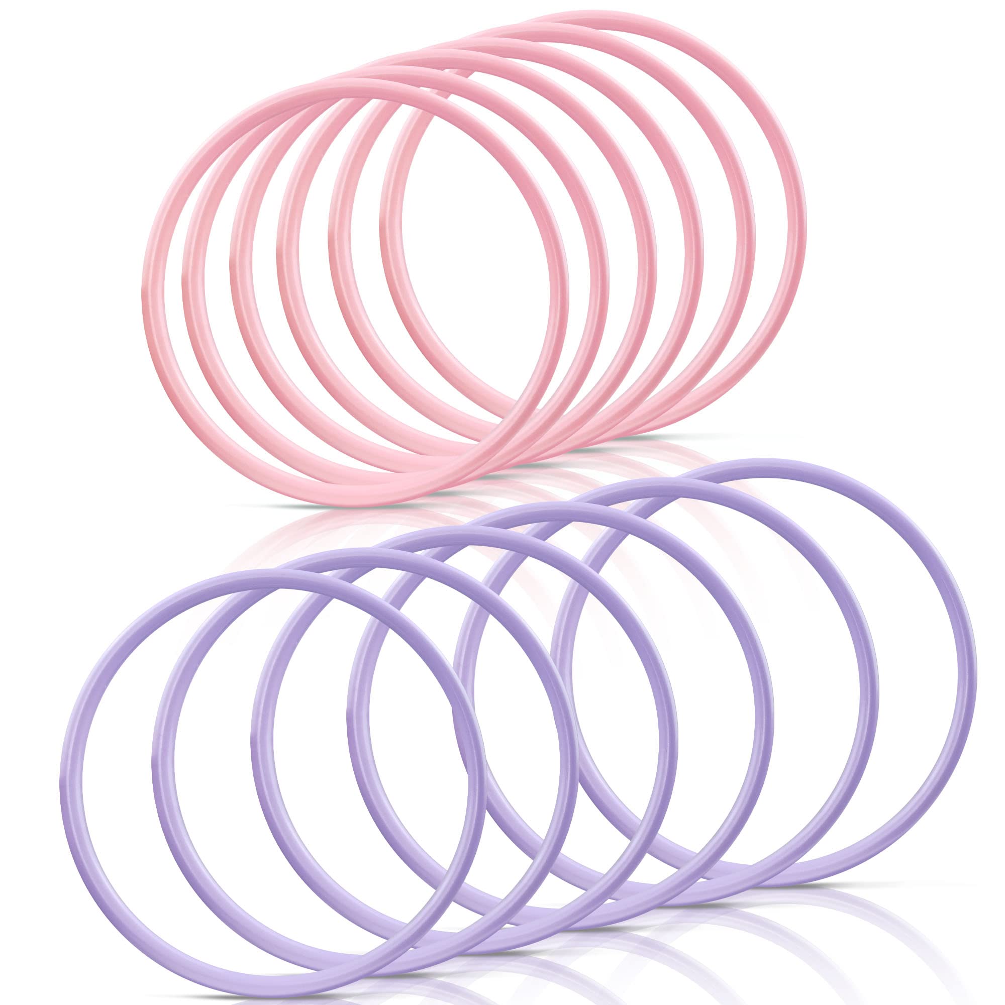 12PCS Ring Toss Game Set - Outdoor Tossing Toys for Kids Ages 3+, Fun Backyard Games for Family & Parties (Purple & Pink) - Perfect for Birthday Parties, Picnics, and Outdoor Activities