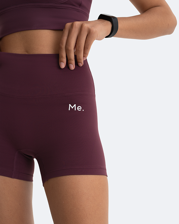 Stylish Burgundy Micro Shorts for Women - High Waisted Stretchy Denim Shorts - Perfect for Summer, Beach, and Casual Outings