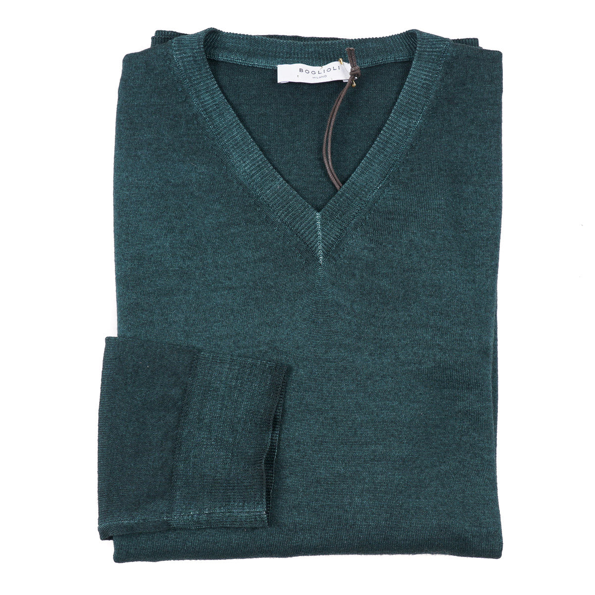Boglioli Men's Garment Dyed Merino Wool Sweater - Premium Italian Cashmere Feel Pullover for Fall & Winter, Office & Casual Wear