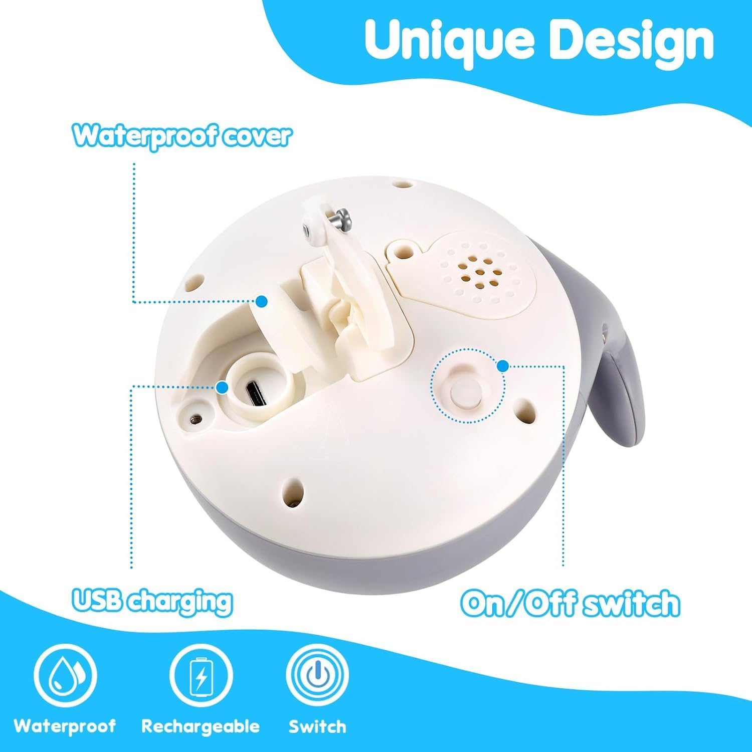 **Light Up Whale Bath Toy Sprinkler for Toddlers & Kids Ages 3+ | Fun Baby Bath Toys with Fountain Water Spray | Perfect for Bathtime, Baby Showers, Easter Baskets & Birthday Gifts**