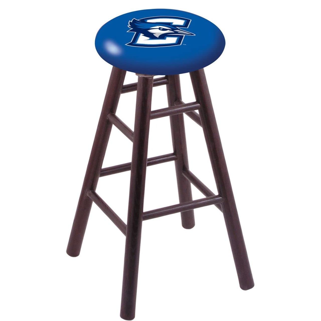 Holland Bar Stool Co. Dark Cherry Oak Counter Stool with Creighton Seat - Perfect for Kitchen Islands, Breakfast Bars & Home Decor