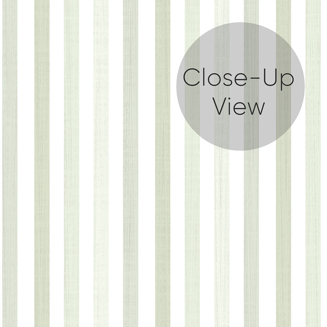 Pastel Green Stripes Wallpaper S005 - Self-Adhesive Peel and Stick Wallpaper for Bedroom, Nursery, Living Room Decor - Waterproof & Removable Wallpaper for Home Renovation
