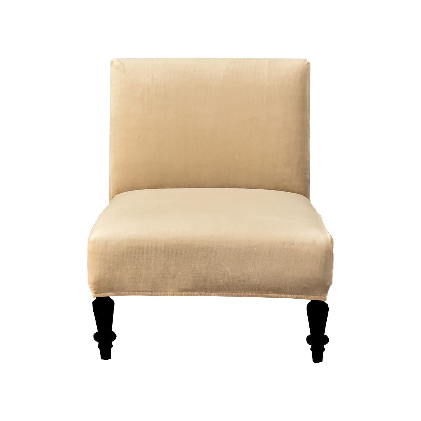 Eco-Ancheng Washable Removable Armless Chair Slipcover - Printed Furniture Protector for Accent, Slipper Chairs - Perfect for Living Room, Dining Room, Hotel Use