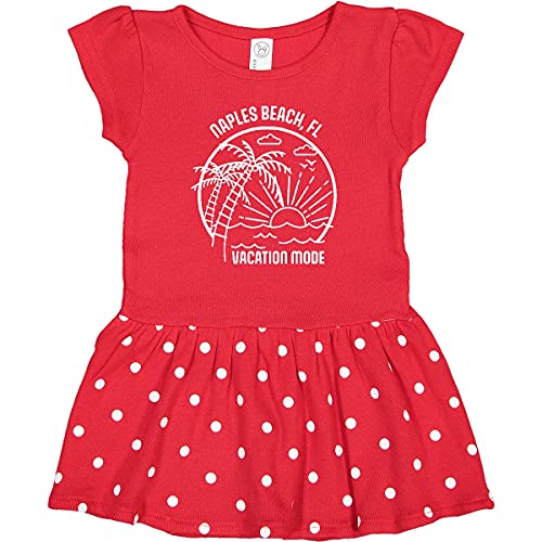 Inktastic Summer Vacation Mode Naples Beach Florida Baby Dress - Cute Outfit for Beach Trips, Family Photos & Casual Wear