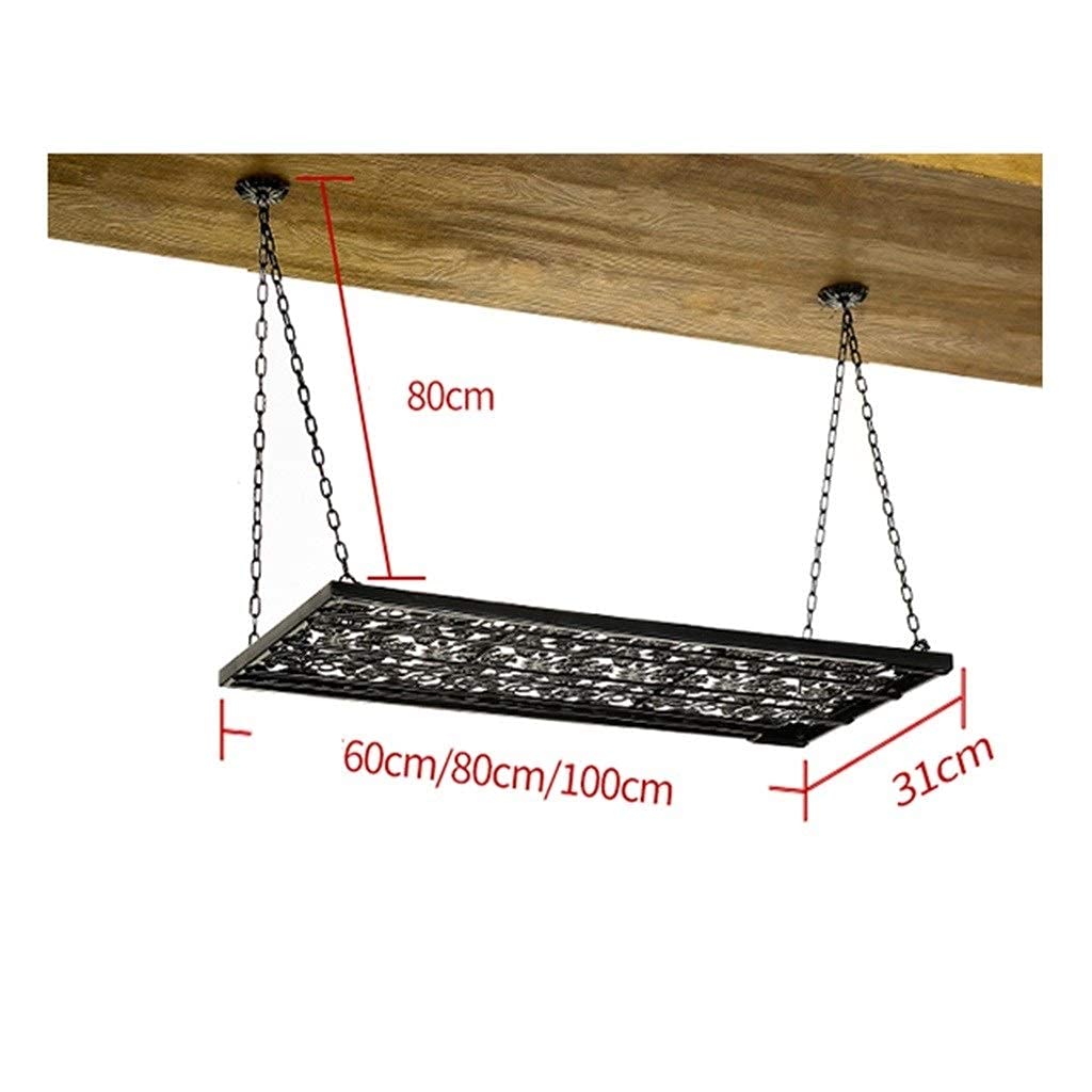 Elegant Black Hanging Wine Glass Holder - European Style Bar Table & Upside-Down Goblet Rack (60x31cm) - Perfect for Kitchen, Dining Room & Home Bar Organization