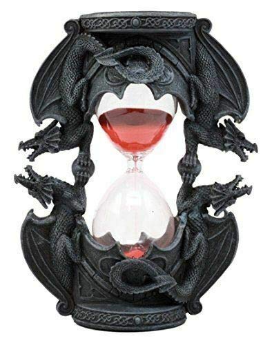 Invertible Four Elemental Dragons Sand Timer - 7.5